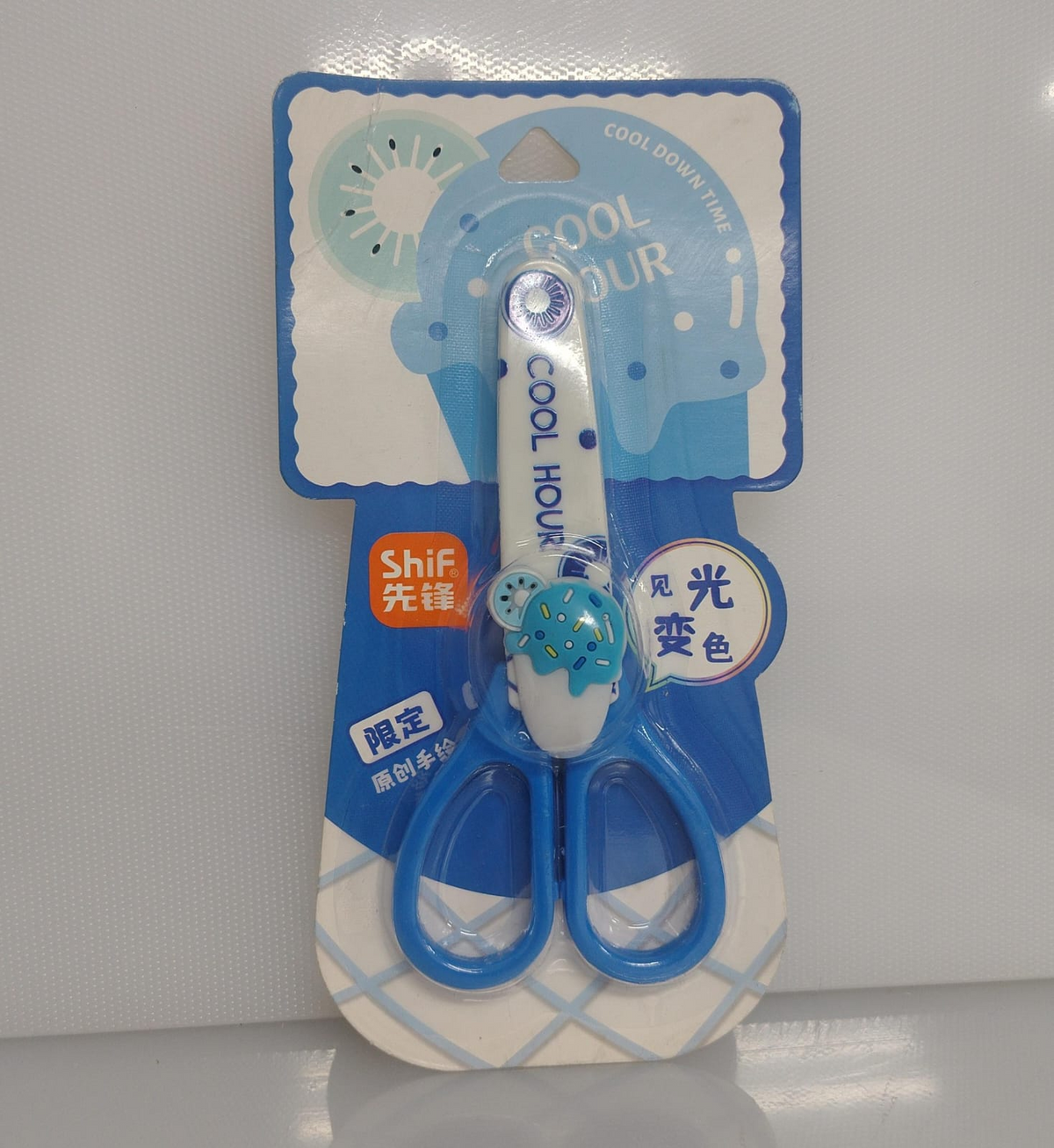 TIJERAS ESCOLARES DESIGN ICE CREAM 13 CM PL35-13