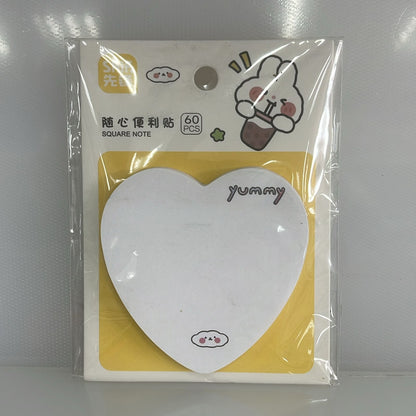 NOTA ADHESIVA DE 60 UND DESIGN YUMMY HEART 7 CM PL35-17