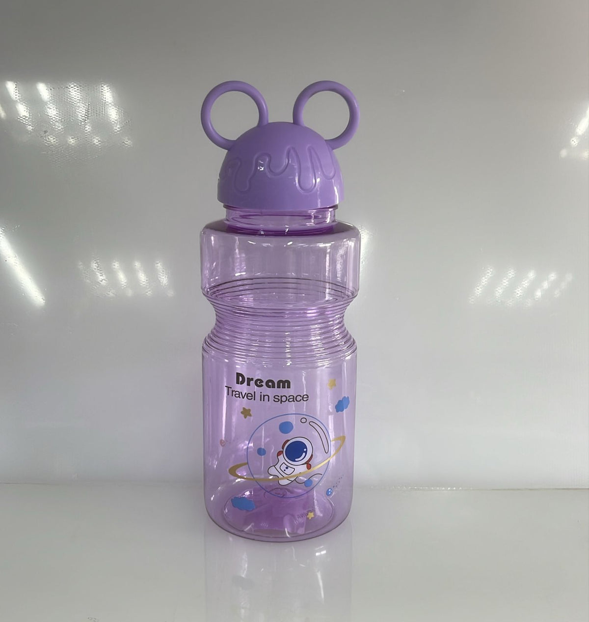 BOTELLA DE PLASTICO DESIGN TRAVEL IN SPACE 19CM - 600 ML