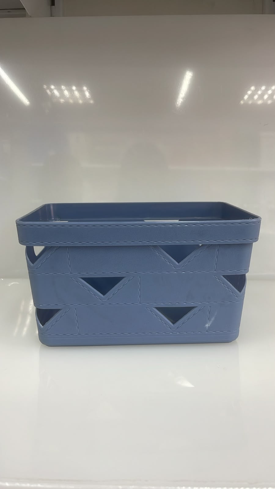 CESTA ORGANIZADORA DE PLASTICO PARA ARMARIOS Y CAJONES 21X15X12 CM PL12-17
