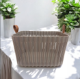 CESTA ORGANIZADORA DE PLASTICO DESIGN BROWN 29X29X16CM REF. PL1315