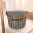 CESTA ORGANIZADORA DE PLASTICO DESIGN BROWN 23X16CM REF. PL1317