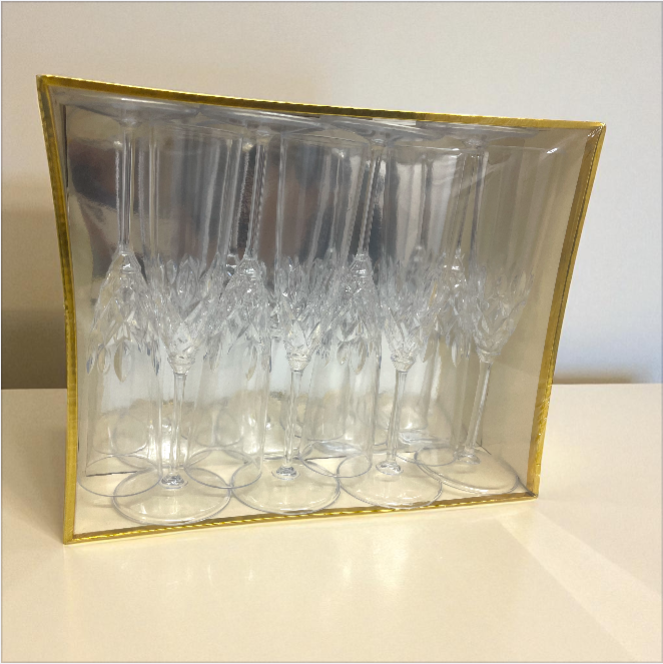 SET DE VASOS DE PLASTICO DESIGN EVENTS 19 CM