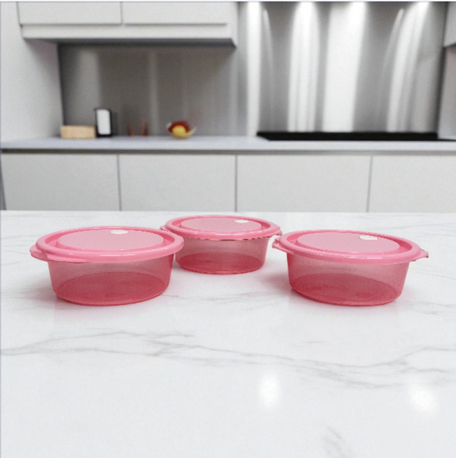 SET DE RECIPIENTES DE PLASTICO 18*14 CM - 550 ML