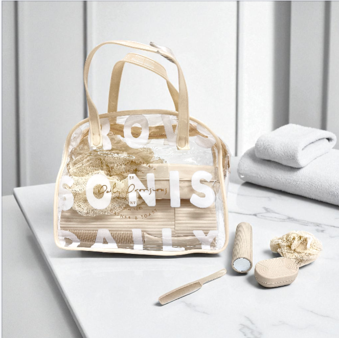 SET DE BANO O CON ESTUCHE PLASTICO DESIGN SONIS DAILY