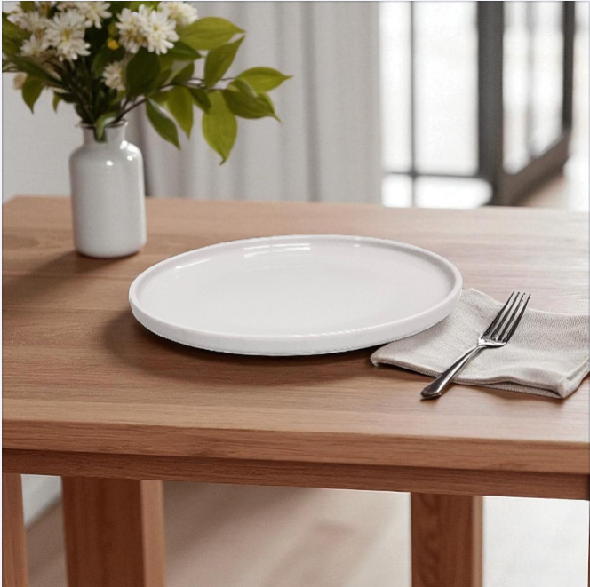 PLATO DE PLASTICO DESIGN WHITE 22.3_2CM