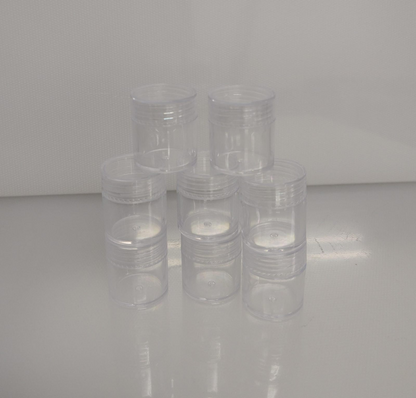 SET X8 ENVASES DE PLASTICO PARA ALMACENAMIENTO DESIGN NATURAL 3X2 CM 30 ML PL11-3