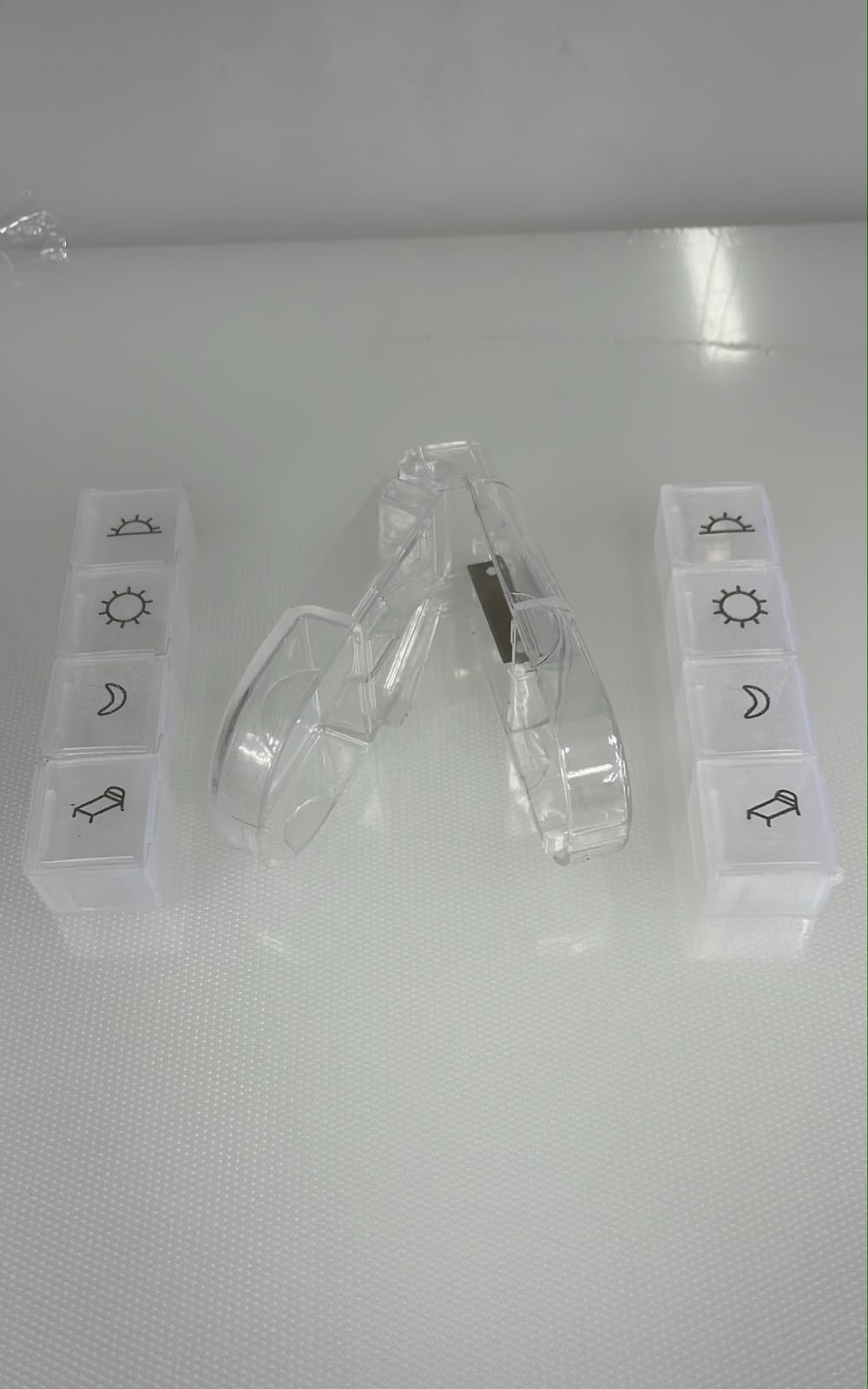 SET X3 ENVASE DE PLASTICO CON 8 COMPARTIMIENTOS DESIGN TIMETABLE 10X2 5 CM PL11-25