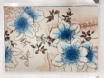 ALFOMBRA DESIGN FLOWER BLUE 38_58CM