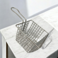 (S) CESTA DECORATIVA EN ACERO DESIGN SILVER 10X10X7CM REF PL19-10