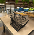 (S) CESTA DECORATIVA METAL LICA DESIGN BLACK 13X13X8CM REF PL19-21