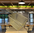 (S) CESTA DECORATIVA METAL LICA DESIGN GOLD 13X13X8CM REF PL19-23