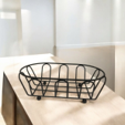 CESTA DECORATIVA METAL LICA DESIGN BLACK 17X9X5CM REF PL19-32