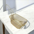 CESTA DECORATIVA METAL LICA DESIGN GOLD 22X9X5CM REF PL19-34
