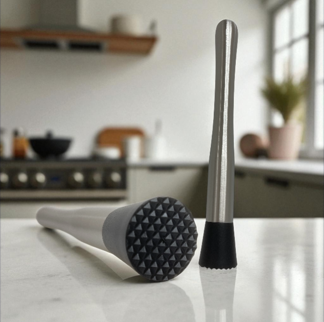 UTENSILIO DE COCINA DE ACERO INOXIDABLE 23 CM Mazo para mortero