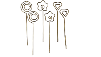 SET PALILLO PARA FRUTAS GOLD X6 PB07-90