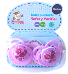 SET X2 CHUPOS PARA BEBE 11X5 CM PB14-18