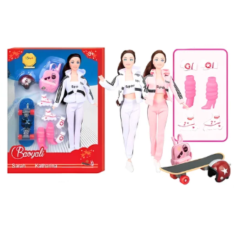 N5368-A100-1 MUNECA SKATE CON ACCESORIOS
