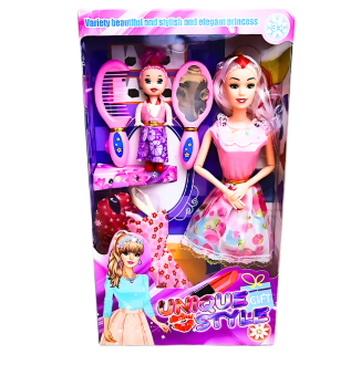N5424-375C2 MUNECA PINK CON ACCESORIOS