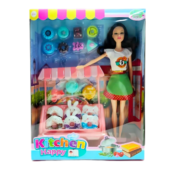 N5514-FD834E MUNECA DULCERIA CON ACCESORIOS