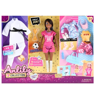 N5624-616090B MUNECA ANLILY CON ACCESORIOS