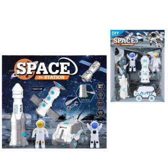 N6332-666-115.KIT.ESPACIAL.STARS.INCLUYE.COHETE.ESPACIAL.A.CAPSULA.-.VEHICULO.EXPLORADOR.ESPACIAL.-.DOS.ASTRONAUTAS