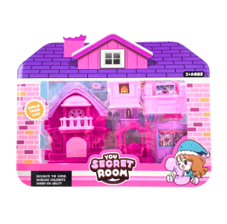 N6356-33-01.CASA.DE.MUNECAS.CUTE.INCLUYE.CASA.DE.MUNECAS.PEQUENA.-.FACHADA.DECORATIVA.-..CHIMENEA.-.VITRINA..-.ESTANTE.-.MUEBLE.DE.TV.CON.PANTALLA