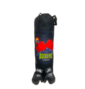 N6428 SET JUGUETE BOXING POWER SACO 83X18 CM GUANTES 26X10 CM