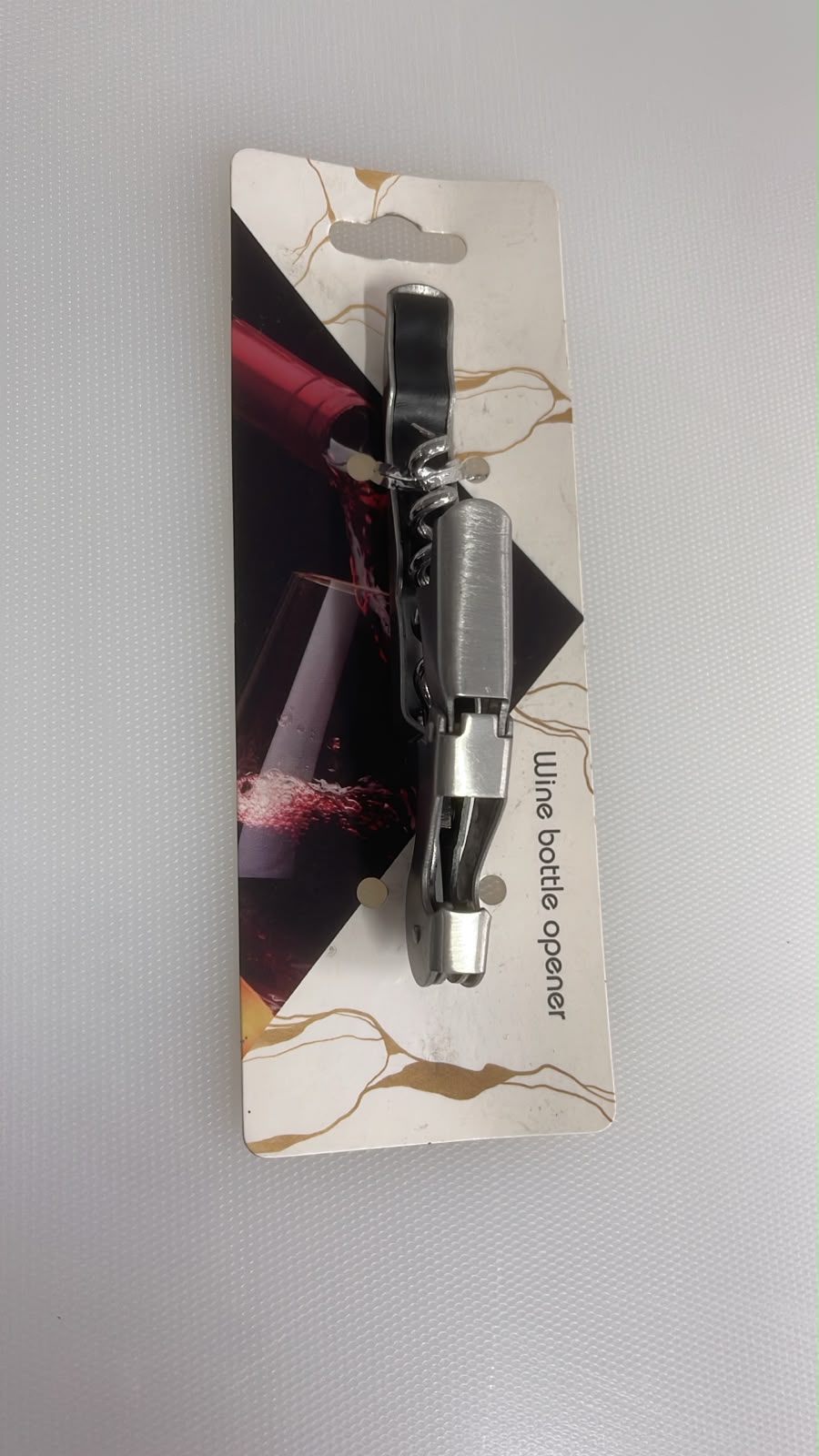 MYPB08-50 DESTAPADOR DE VINOS DE BOLSILLOS EN ACERO INOXIDABLE 12CM
