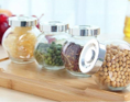 SET X4 RECIPIENTES TIPO FRASCO 8X6 CM 200 ML BL1590314-PB11-67