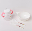 VAJILLA PARA BEBE CON VASO 16X13 CM PB14-7