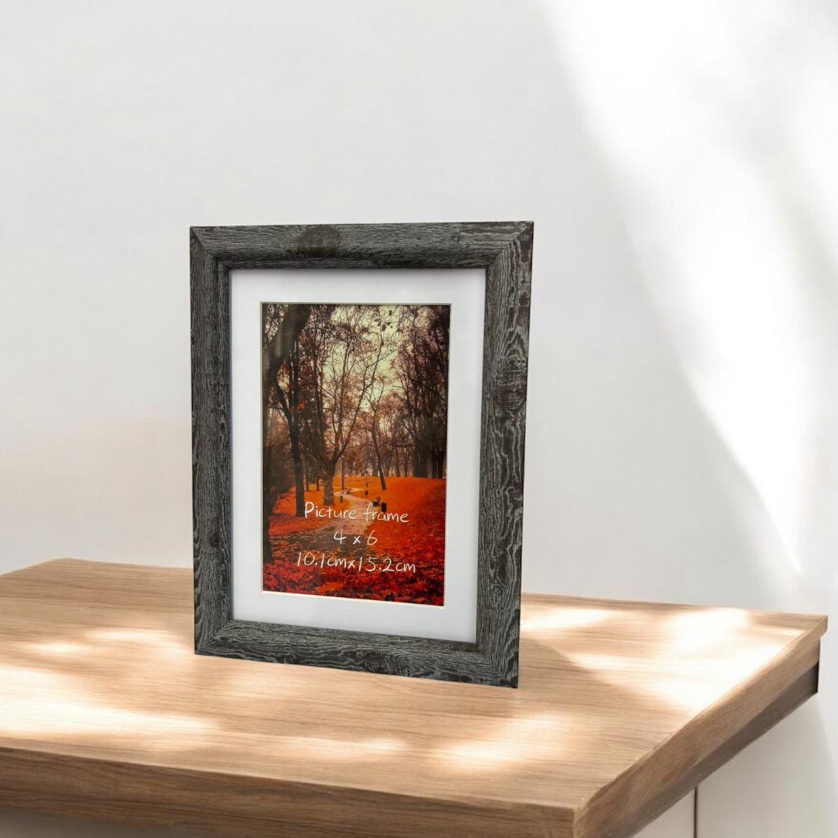 PORTARETRATOS SILVER WOOD DESIGN 16X21CM DYH-3