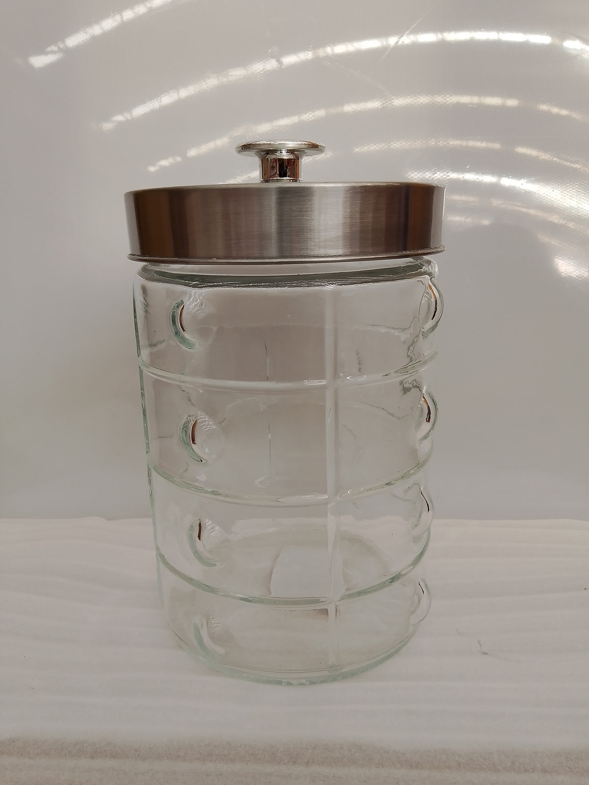 RECIPIENTE EN VIDRIO DESIGN Q1089S+T 17X11 CM 1.1 LT