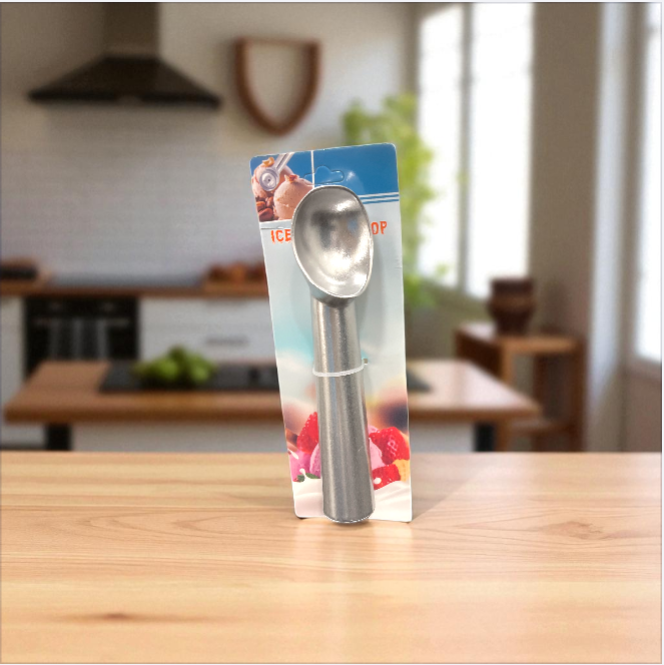 CUCHARA PARA HELADO METALICA ALTA RESISTENCIA 17CM QI-1