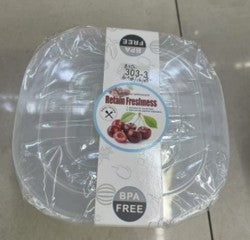 SET X3 BOWL CUADRADI ACRILICO CON TAPA 20X12 CM 2200 ML BL1591115-B352-303-3