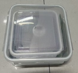 SET X3 RECIPIENTES CUADRADOS (17X8 CM 2000 ML - 13X7 CM 1200 ML - 10X6 CM 600 ML) BL1591167-E45-161-3PCS